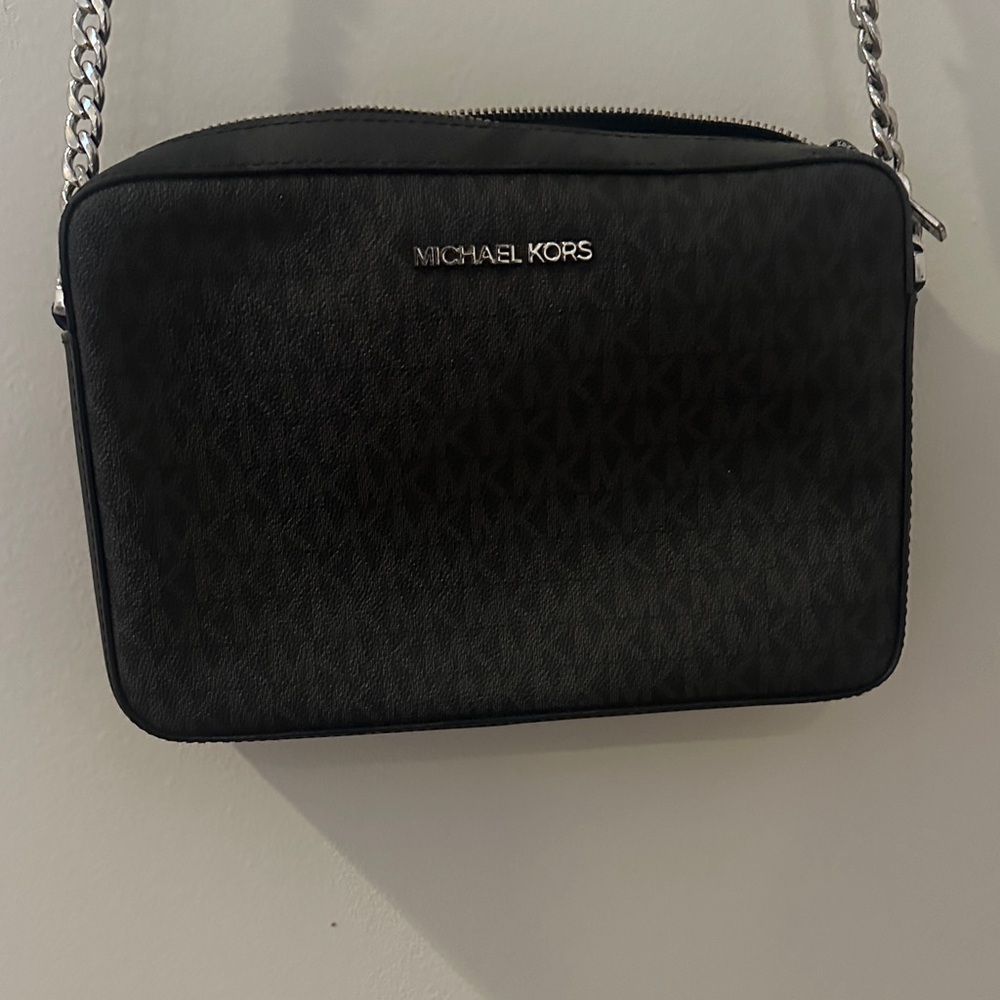 Michael Kors Black Monogram Crossbody